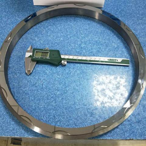 Afdichtingsring naast een schuifmaat